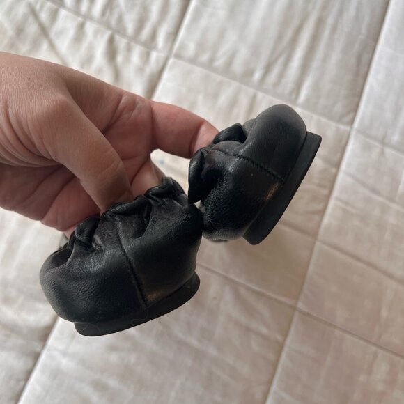 Tory Burch Black Leather Ballet Flat 7 - Picture 14 of 15